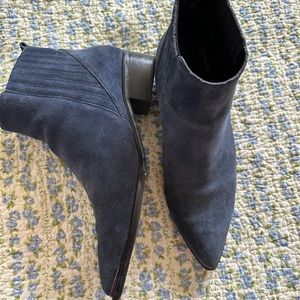 Marc Fisher Blue Suede Booties